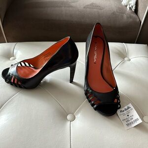 NWT Via Spiga black heels made in Italy, size 7M